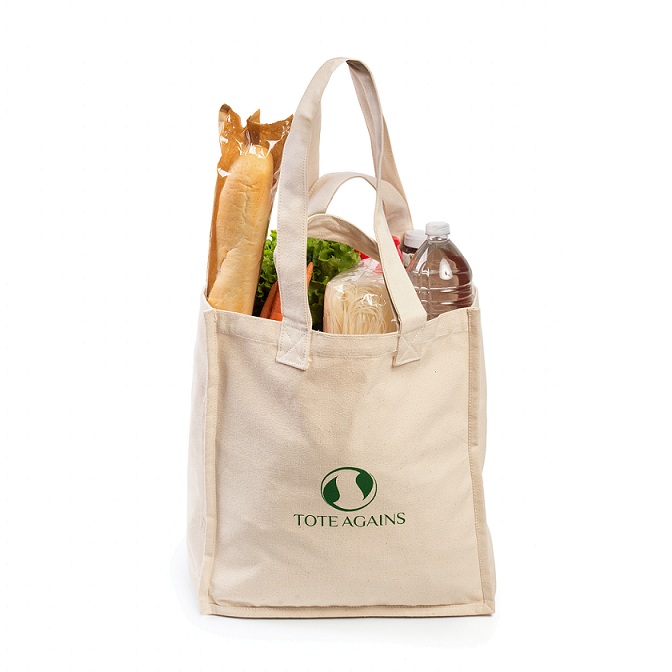 Large canvas grocery bags