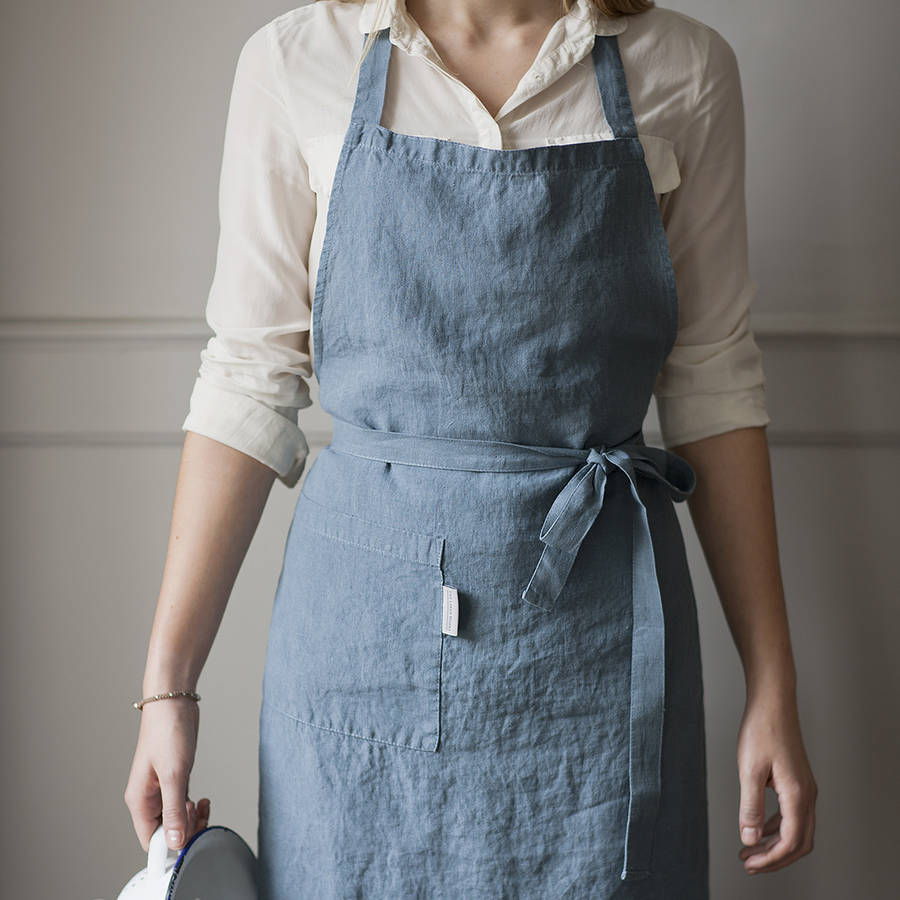 Linen kitchen apron