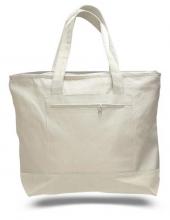Canvas tote bags with pocket
